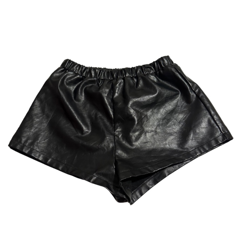 Faux Leather Shorts